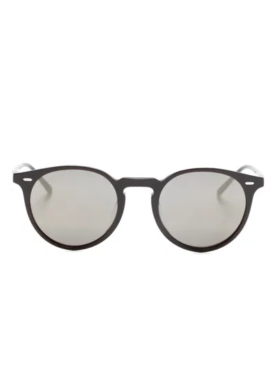 Oliver Peoples N.02 Sun Round-frame Sunglasses In 褐色