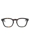 Oliver Peoples N03 Square-frame Glasses In Braun