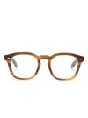 Oliver Peoples N.03 Square-frame Glasses In Brown