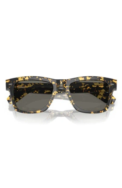 Oliver Peoples N.04 53mm Rectangular Sunglasses In Dark Tortoise