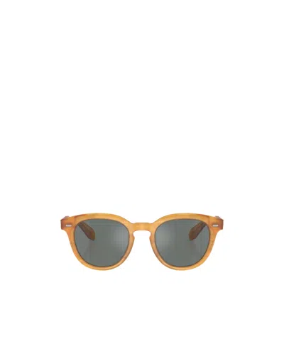 Oliver Peoples N.05 Round-frame Sunglasses In Gold