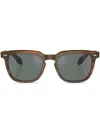Oliver Peoples N.06 Square-frame Sunglasses In Brown
