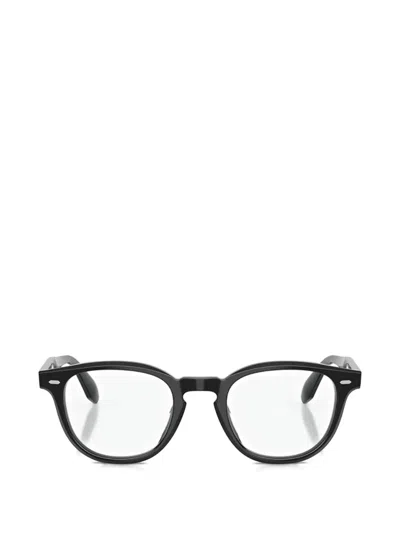 Oliver Peoples N.09 Round-frame Glasses In Black