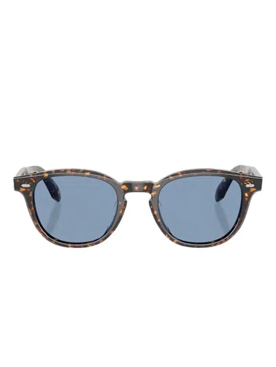 Oliver Peoples N.09 Sun Atago Tortoise In Brown