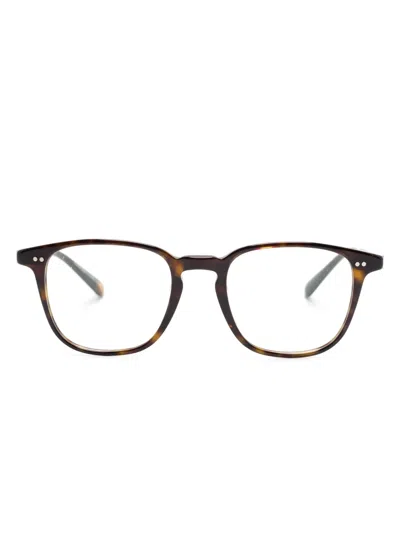 Oliver Peoples Nev Square-frame Glasses In Black