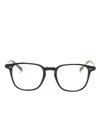 Oliver Peoples Nev Square-frame Glasses In Schwarz