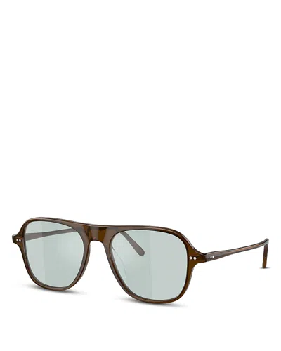 Oliver Peoples Nilos Square Optical Glasses, 56mm In Brown