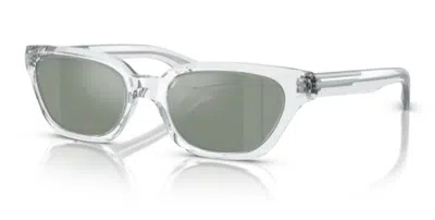 Pre-owned Oliver Peoples Oliver People 0ov5512su- 1983c 11015c Crystal Silver Cateye Women's Sunglasses In Silver Mirror