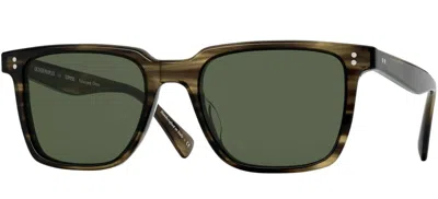 Pre-owned Oliver Peoples Oliver Sixties Sun Ov 5522su Crystal/carbon Grey Sunglasses In Green Polarized