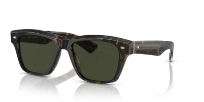Pre-owned Oliver Peoples Oliver Sixties Sun Ov 5522su Tortoise/g-15 Polarized Sunglasses