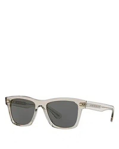 Oliver Peoples Oliver Square Sunglasses, 54mm In Gray/gray Solid