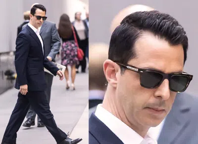 Pre-owned Oliver Peoples Oliver Sun 49mm In Black Diamond Msrp$564 Iver Ben Affleck's Fav In Gray