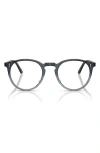 Oliver Peoples O'malley 47mm Round Optical Glasses In Twilight Gradient/demo Lens
