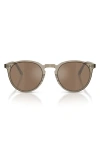 Oliver Peoples O'malley 48mm Round Sunglasses