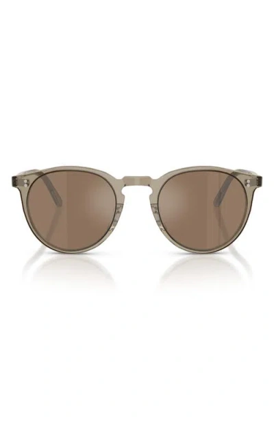 Oliver Peoples O'malley 48mm Round Sunglasses