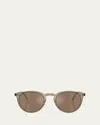 Oliver Peoples O'malley Acetate Round Sunglasses In Green