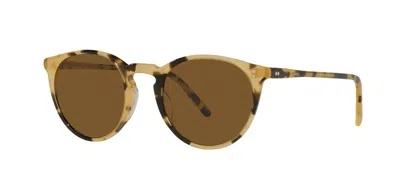 Pre-owned Oliver Peoples O'malley Sun Ov 5183s Buff/green C (1094/52) Sunglasses