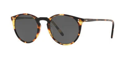 Pre-owned Oliver Peoples O'malley Sun Ov 5183s Vintage Dark Tortoise Black Sunglasses In Midnight Express Polarized