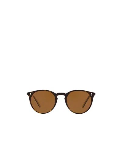 Oliver Peoples O'malley Sunglasses In Brown
