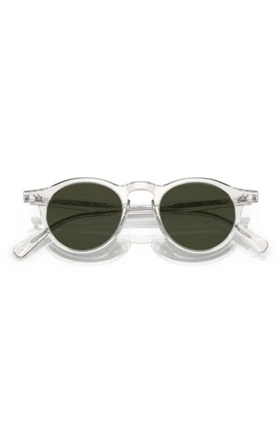 OLIVER PEOPLES OP-13 47MM POLARIZED ROUND SUNGLASSES