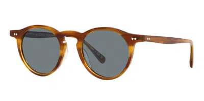 Pre-owned Oliver Peoples Op-13 Ov5504su 1753r8 Sycamore/indigo Photochromic 49 Sunglasses In Blue