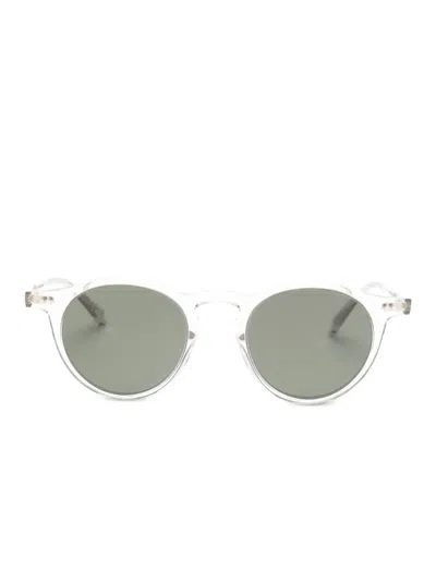 Oliver Peoples Op-13 Round-frame Sunglasses In Silver