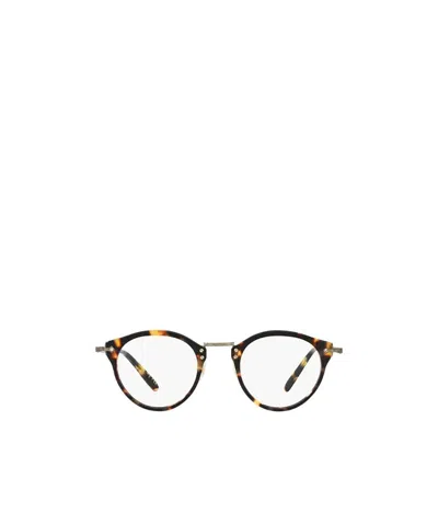 Oliver Peoples Op-505 Round Frame Glasses In Brown