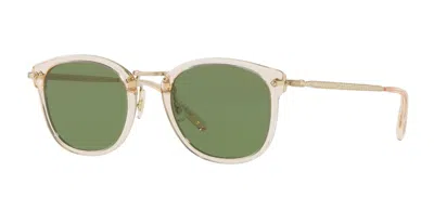 Pre-owned Oliver Peoples Op-506 Sun 5350s Buff/green C (1094/52) Sunglasses