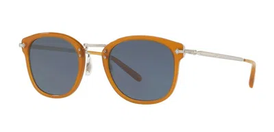 Pre-owned Oliver Peoples Op-506 Sun 5350s Deep Amber/blue (1578/r5) Sunglasses