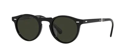Pre-owned Oliver Peoples N.04 Sun Ov 5552su Black/midnight Express (1731/p2) Sunglasses In Green