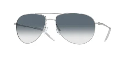 Oliver Peoples Ov1002s Benedict 52413f Occhiali Da Sole Argentati Per Uomo In Multi