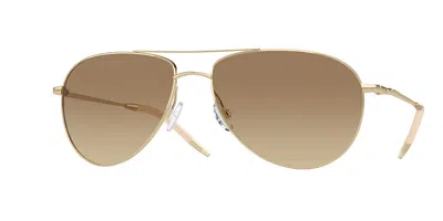 Oliver Peoples Ov1002s Benedict 524251 Occhiali Da Sole Oro Per Uomo In Black