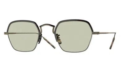 Pre-owned Oliver Peoples Ov1291t Tk 7 5284 Antique Gold/tortoise Eyeglasses/sunglasses In Green