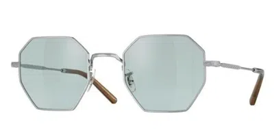 Pre-owned Oliver Peoples Ov1312 Holender 5036 Silver/sea Mist Unisex Eyeglasses/sunglasses In Clear/sea Mist