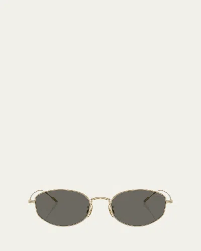 Oliver Peoples Sunglasses In Gold Grey