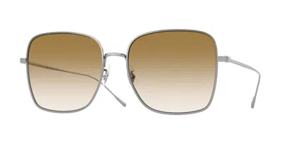 Oliver Peoples Ov1348t Noralee 5036 Occhiali Da Sole Argentati Per Donna In Brown
