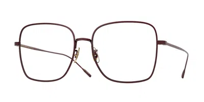 Oliver Peoples Ov1348t Noralee 5294 Occhiali Da Vista Borgogna Per Donna (solo Montatura) In Metallic
