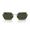 Oliver Peoples Ov1353st Tk-13 503571 Oro Sunglasses In Green
