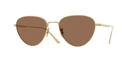 Oliver Peoples Ov1357s 1991c 533273 Occhiali Da Sole Oro Per Donna In Brown