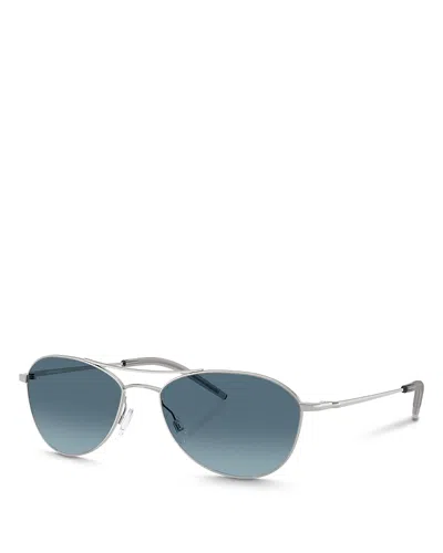 OLIVER PEOPLES OV1358S AERO II AVIATOR SUNGLASSES, 57MM