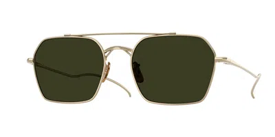 Oliver Peoples Ov1365st Tk-15 Polarized 5035p1 Occhiali Da Sole Oro Per Uomo In Multi