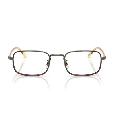 Oliver Peoples Ov1366t 5284 Oro Anticato Glasses In Burgundy