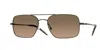 Oliver Peoples 55mm Victory Ii Polarized Rectangular Sunglasses In Brown
