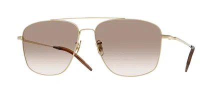 Oliver Peoples Ov1380 Aymes 5035 Men's Sunglasses Gold Size 58 In Multi