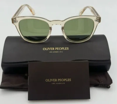 Pre-owned Oliver Peoples Ov5036sf 109452 - Sheldrake Sun Buff /green Unisex Sunglasses In Green C
