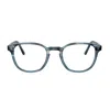 Oliver Peoples Mens Blue Ov5219 Fairmont Square-frame Acetate Glasses