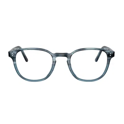 Oliver Peoples Mens Blue Ov5219 Fairmont Square-frame Acetate Glasses