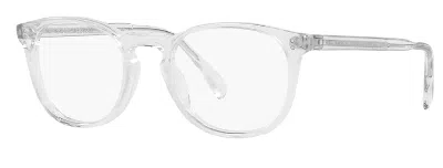 Pre-owned Oliver Peoples Ov5298u 1101 Transparent Round Men's Eyeglasses In Clear