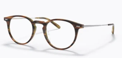 Pre-owned Oliver Peoples Ov5362u 1310 47 Ryerson 1310 Amaretto/stripped Honey Eyeglasses In Clear