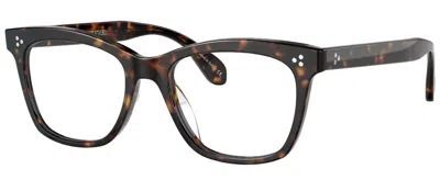 Pre-owned Oliver Peoples Ov5375u 1009 51 Dark Havana Square Men's Eyeglasses In Clear